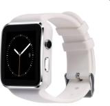 MindsArt X6 Notifier Health Smartwatch (White Strap, Reguler)