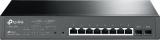 TP-link JetStream 8-Port Gigabit Smart PoE Switch with 2 SFP Slots T1500G-10PS (TL-SG2210P) (Black)