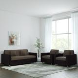 WESTIDO Fabric 3 + 1 + 1 Sofa Set (Brown & Light Brown, DIY(Do-It-Yourself))