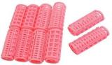 Styler Medium 25mm Self Holding Roller Pack Of 10 Hair Curler (Pink)