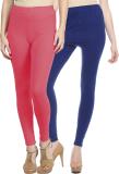 Sakhi Sang Ankle Length Western Wear Legging (Pink, Solid)