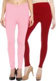 Sakhi Sang Ankle Length Ethnic Wear Legging (Pink, Solid)