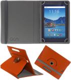 ACM Flip Cover for Iball Slide Q400x (Orange, Cases with Holder, Pack of: 1)