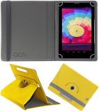 ACM Flip Cover for Datawind Ubislate 3g7x (Yellow, Cases with Holder, Pack of: 1)