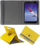 ACM Flip Cover for Iball Slide Wings 4gp 8" (Yellow, Cases with Holder, Pack of: 1)