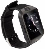 Amgen DZ09 phone Smartwatch (Black Strap, Free Size)