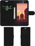 ACM Flip Cover for Ivoomi Me2 (Black, Cases with Holder, Pack of: 1)