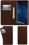 ACM Flip Cover for Asus Pegasus 4s (Brown, Cases with Holder, Pack of: 1)