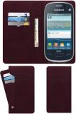 ACM Flip Cover for Samsung Rex 70 S3802 (Maroon, Cases with Holder, Pack of: 1)