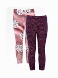 naughty ninos Legging For Girls (Multicolor Pack of 2)