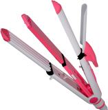 Aone Women Iron Rod Brush Styler Hair Care Curler Curl Curling Straightener 45W - Kemai KM 12130220 Hair Curler (Red & White)