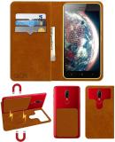 ACM Flip Cover for Lenovo S60 Sisley (Gold, Cases with Holder, Pack of: 1)