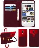 ACM Flip Cover for Celkon Signature Hd A119q (Maroon, Cases with Holder, Pack of: 1)