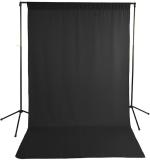 BOOSTY 8 x 10 FT BLACK LEKERA Backdrop Photo Light Studio Photography Background with Carry CASE Reflector