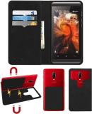 ACM Flip Cover for Celkon Star 4g Plus (Black, Cases with Holder, Pack of: 1)