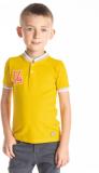 Nitt Hyman  - Cherry Crumble Boys Solid Polycotton Regular T Shirt (Yellow, Pack of 1)