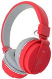 DRUMSTONE Wireless SH12 with Mic Bluetooth (Red, On the Ear)