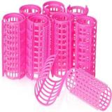 Shopfleet Plastic Rollers and Stylers Hair Curler-Pack of 8 Hair Curler (Multicolor, Pink)