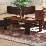 Bharat Lifestyle Fleming Engineered Wood Coffee Table (Finish Color - Acacia dark & Wenge, Knock Down)