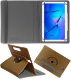 ACM Flip Cover for Honor Mediapad T3 10 Agassi-L09hn (Gold, Cases with Holder, Pack of: 1)