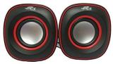 TERABYTE TB-015 (USB powered) 2.0 Mini Desktop Speakers 4 W Home Theatre (Red, Black, 2.0 Channel)