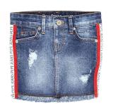 Pepe Jeans Solid Girls Straight Blue Skirt