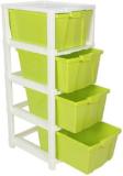 Joyful Plastic Free Standing Chest of Drawers (Finish Color - Green, DIY(Do-It-Yourself))