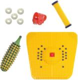 NP NAVEEN PLASTIC K-636 Acupressure Foot Mat With Acupressure Karela Roller , Energy Massager (Multicolor)