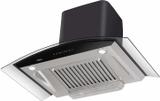 Hindware Chimney Cleo Heat Autoclean 60 cm hr Stainless Steel Auto Clean Wall Mounted Black 1200 CMH Chimney