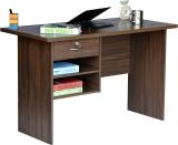 DeckUp Giona Engineered Wood Office Table (Free Standing, Finish Color - Walnut, DIY(Do-It-Yourself))