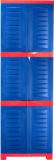 Supreme Fusion 03 Multi Purpose for Home Large Size Plastic Cupboard (Finish Color - Red & Blue, DIY(Do-It-Yourself))