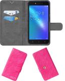 ACM Flip Cover for Asus Zenfone Live (Pink, Cases with Holder, Pack of: 1)