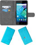 ACM Flip Cover for Mtech Eros (Blue, Cases with Holder, Pack of: 1)