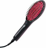 Randal LCD Temperature Digital Anti Static Ceramic Heating Detangling Brush Paddle Brush For Faster Styling Simply Straight Automatic Control Brush Straightener SIMPLY HAIR STRAIGHTENER ( BLACK & RED BRUSH ) Hair Straightener Brush (Multicolor)