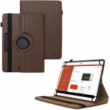 TGK Flip Cover for DOMO Slate SL32 10.1 inch (Brown, Shock Proof, Pack of: 1)