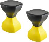 AMAZE ACTIONWARE Pinakin Foldable ( Yellow-Black ) (2 PCS. ) Seating Table For Living & Bedroom Outdoor & Cafeteria Stool (Yellow, DIY(Do-It-Yourself))