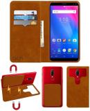 ACM Flip Cover for Ismart I1 Mega (Gold, Cases with Holder, Pack of: 1)