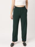 Dressberry Regular Fit Women Dark Green Trousers