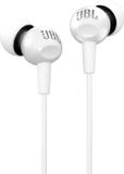 JBL C150SI with One Button Universal Remote Wired Gaming (White, In the Ear)