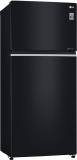 LG 547 L Frost Free Double Door 2 Star Refrigerator  with with Door Cooling Black Glass, GN-C702SGGU