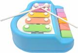 Toyvala Xylophone 2-in-1 Premium Piano 5 Key Scale Musical Toy For Kids - 282 (Multicolor)