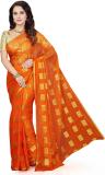 Ishin Woven Bollywood Chiffon Saree (Orange)