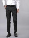 Black Coffee Regular Fit Men Black Trousers