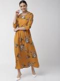 PLUSS Women Maxi Yellow Dress