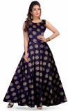 Shree Disha Women Maxi Blue Dress