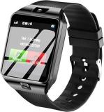 Enew DZ09 2232 Smartwatch (Black Strap, Free Size)