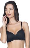 Amante Women T-Shirt Lightly Padded Bra (Black)