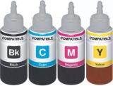 ARK Refill Ink For Use In Canon Pixma G1000, G2000, G3000 Printers - Cyan, Magenta, Yellow & Black - 100 ML Black + Tri Color Combo Pack Ink Toner