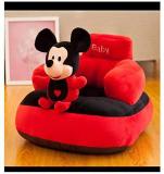 AVS Mickey Shape Soft Plush Cushion Baby Sofa Seat or Rocking Chair for Kids - 45 cm��(Red, Black) Fabric Sofa (Finish Color - Red, Pre-assembled)