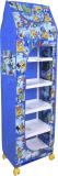 FLIPZON Baby 6 Shelve Unbreakable Material PVC Collapsible Wardrobe (Finish Color - Blue, DIY(Do-It-Yourself))